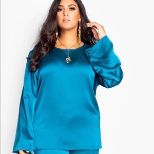 Satin Oversized Top